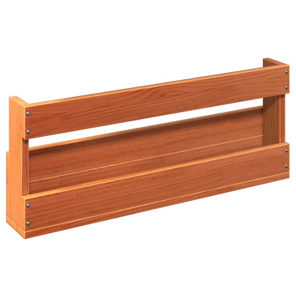 Étagères à chaussures murales 2 pcs cire marron 59x8,5x23,5 cm - XIOS