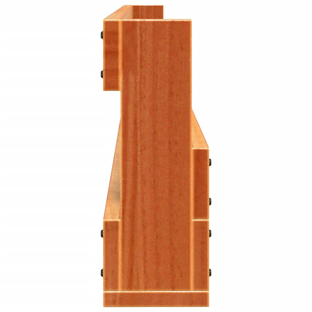 Étagères à chaussures murales 2 pcs cire marron 110x8,5x23,5 cm - XIOS