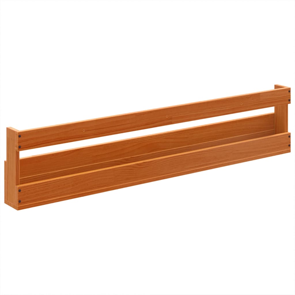 Étagères à chaussures murales 2 pcs cire marron 110x8,5x23,5 cm - XIOS