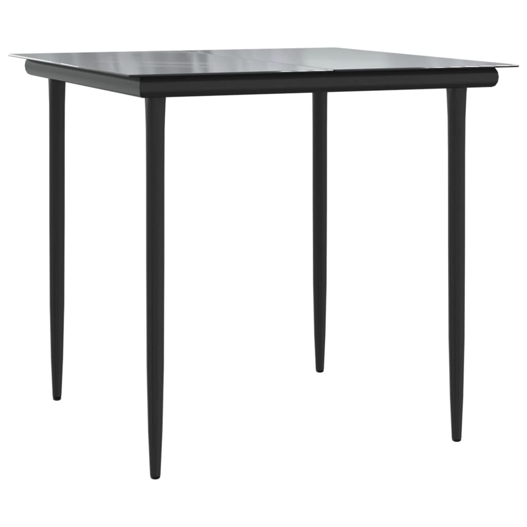 Ensemble de bistro 3 pcs avec coussins marron résine tressée