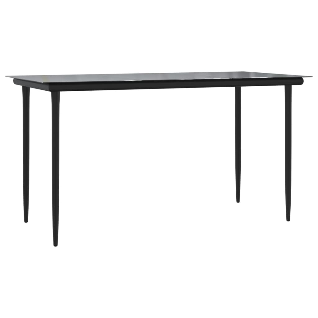 Ensemble à manger de jardin 5 pcs et coussins marron poly rotin