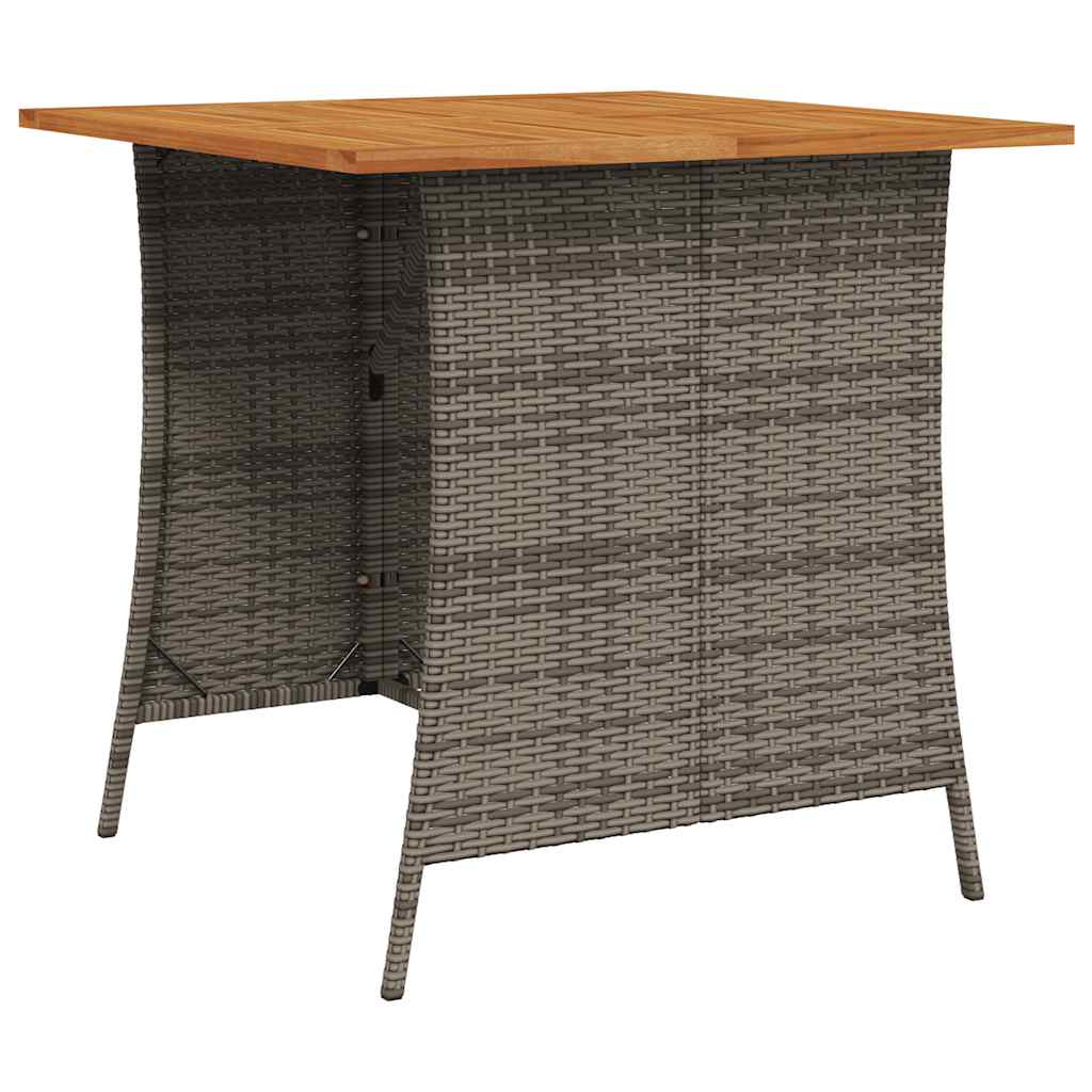 Ensemble de canapé de jardin 6 pcs avec coussins en forme de L gris résine tressée