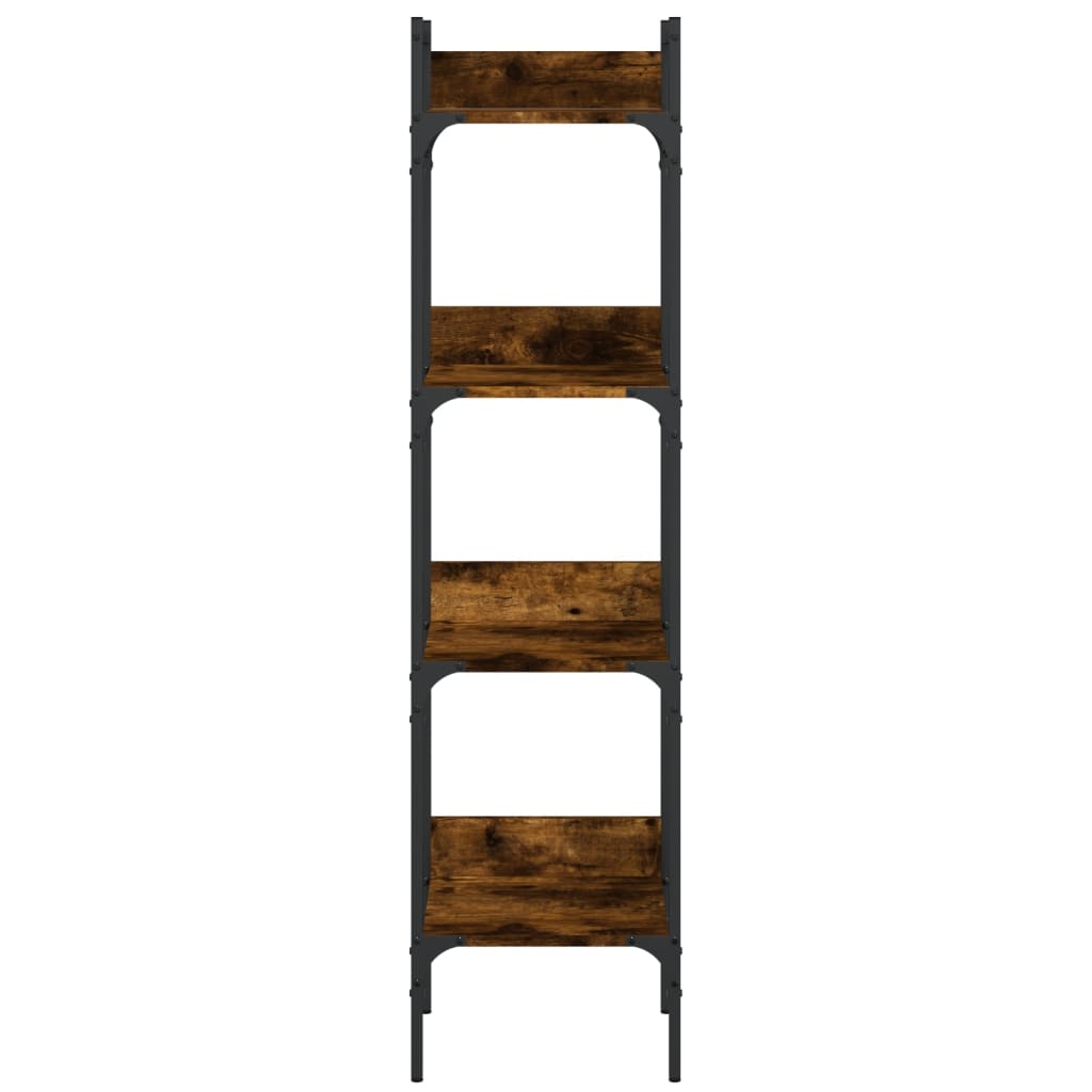 Bibliothèque à 4 niveaux chêne 35x30x138,5 cm bois d'ingénierie - XIOS
