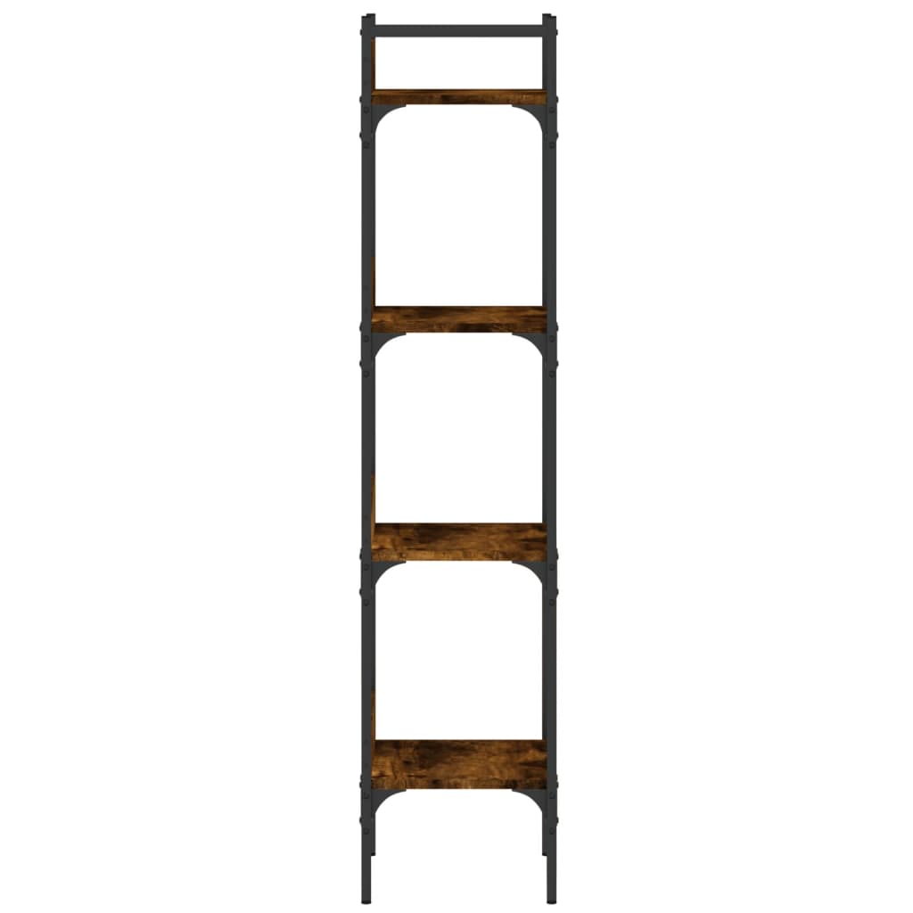 Bibliothèque à 4 niveaux chêne 35x30x138,5 cm bois d'ingénierie - XIOS