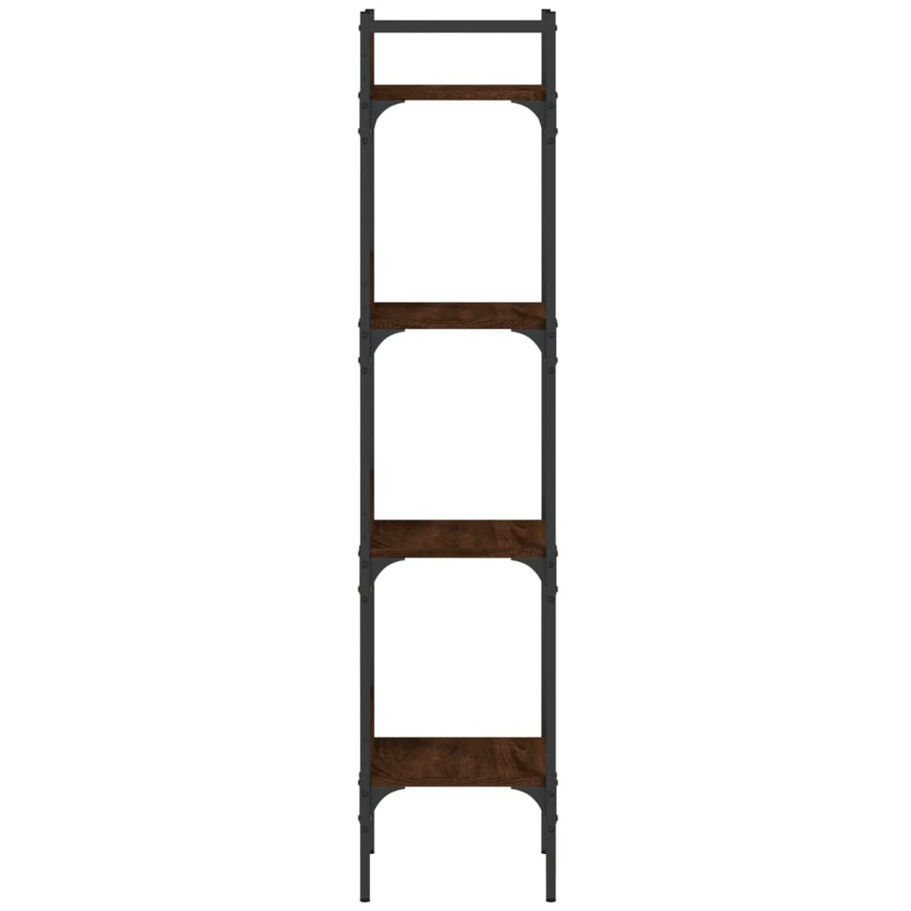 Bibliothèque à 4 niveaux chêne 35x30x138,5 cm bois d'ingénierie - XIOS