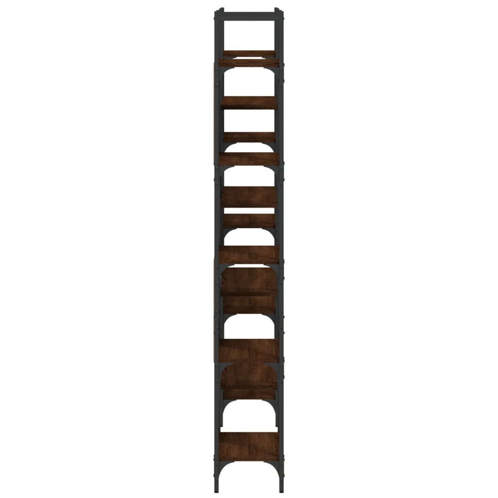 Bibliothèque chêne marron 155,5x24x166,5 cm bois d'ingénierie - XIOS