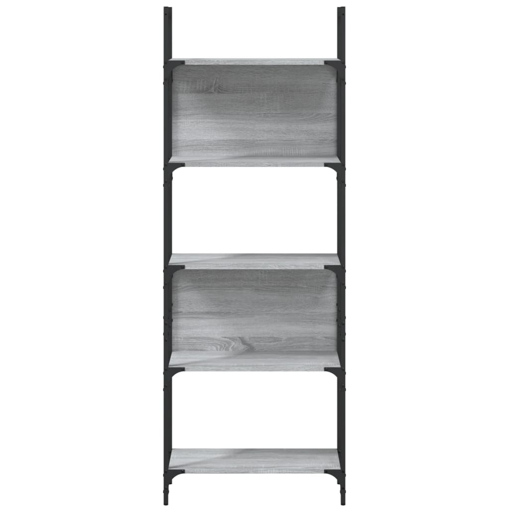 Bibliothèque à 5 niveaux sonoma gris 60,5x24x166,5 cm - XIOS