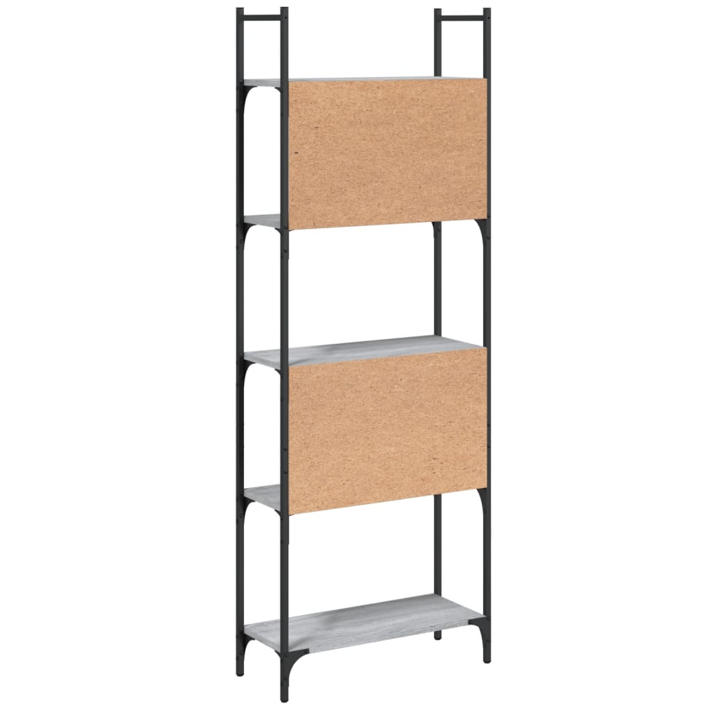 Bibliothèque à 5 niveaux sonoma gris 60,5x24x166,5 cm - XIOS