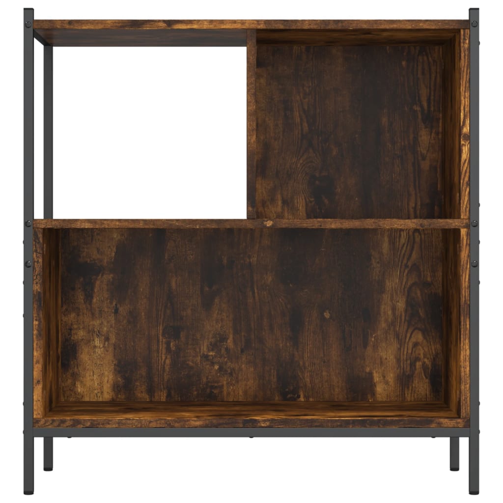 Bibliothèque chêne fumé 72x28x77,5 cm bois d'ingénierie - XIOS