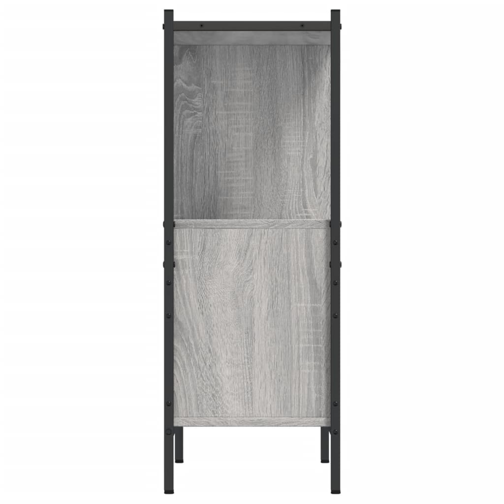 Bibliothèque sonoma gris 72x28x77,5 cm bois d'ingénierie - XIOS