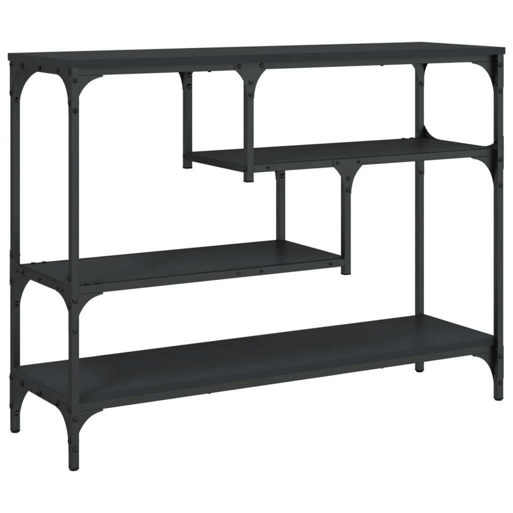 Table console noir 100x30x75 cm bois d'ingénierie - XIOS