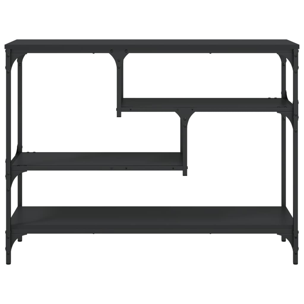 Table console noir 100x30x75 cm bois d'ingénierie - XIOS
