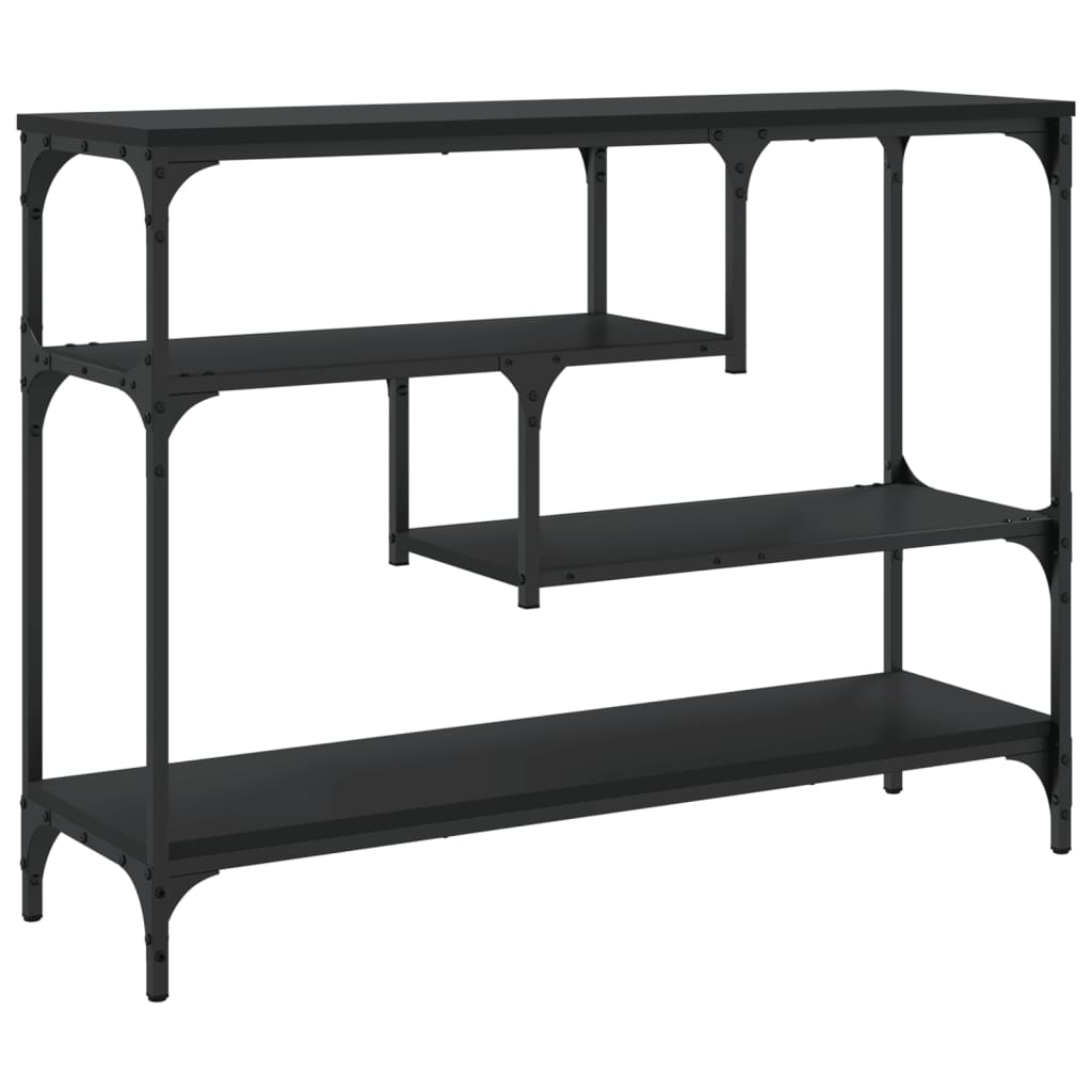 Table console noir 100x30x75 cm bois d'ingénierie - XIOS