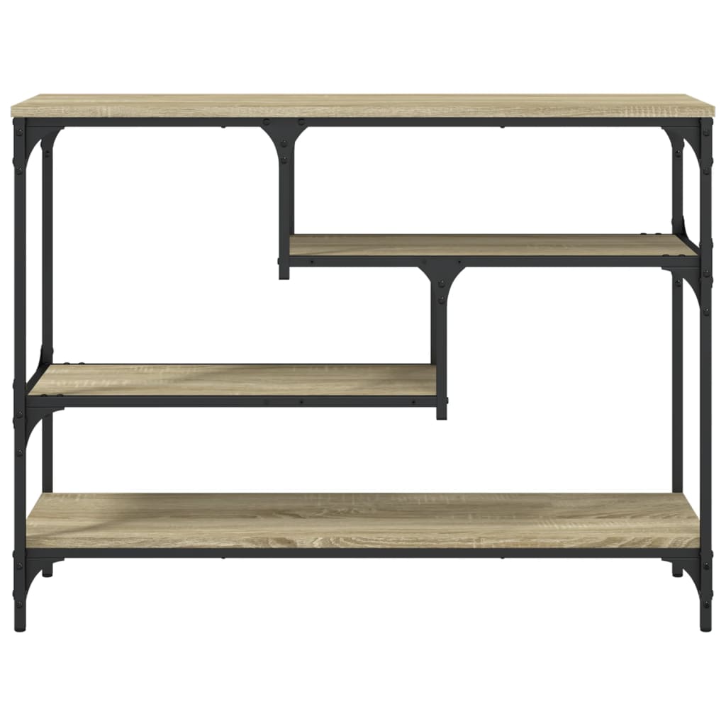 Table console chêne sonoma 100x30x75 cm bois d'ingénierie Tables d'appoint vidaXL
