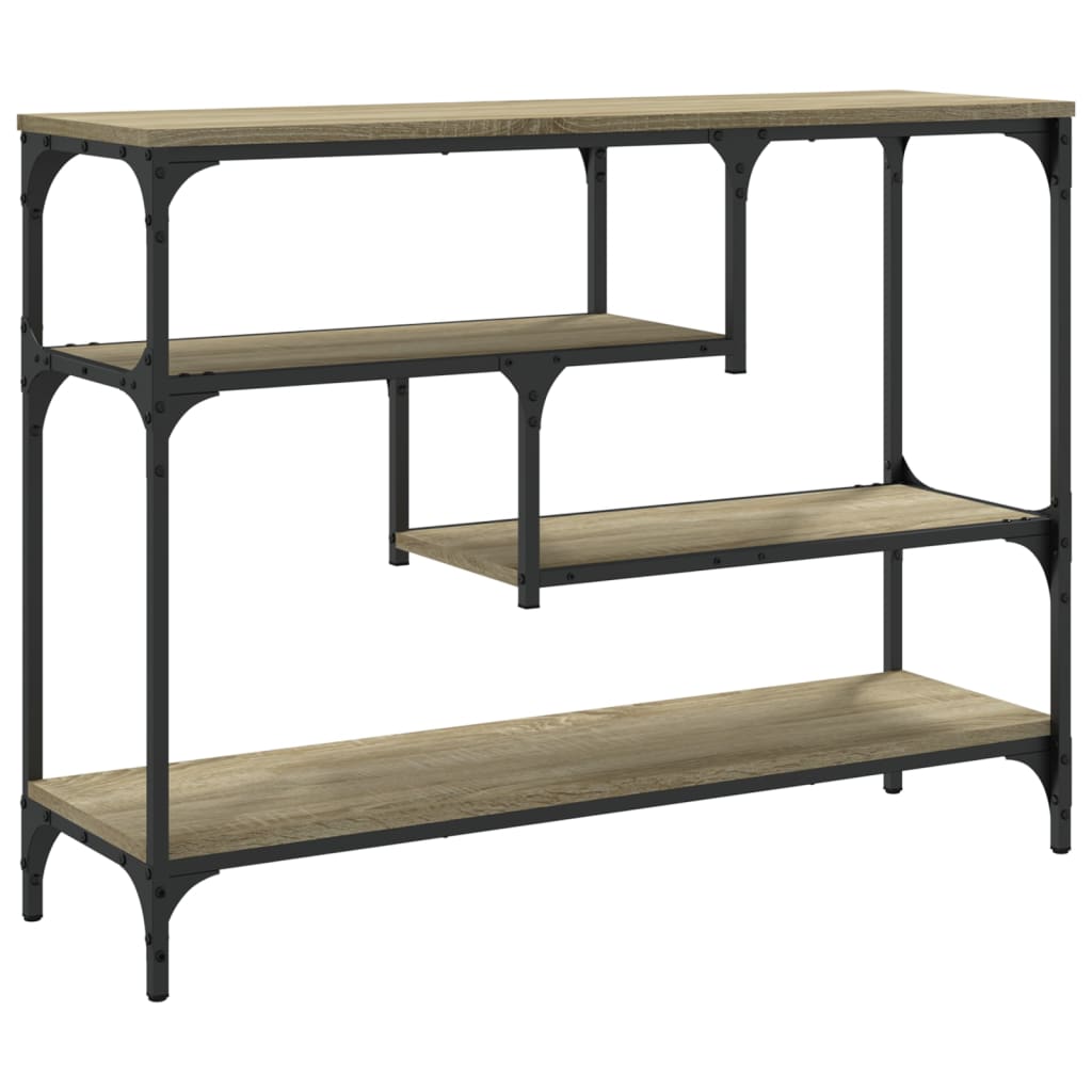 Table console chêne sonoma 100x30x75 cm bois d'ingénierie Tables d'appoint vidaXL