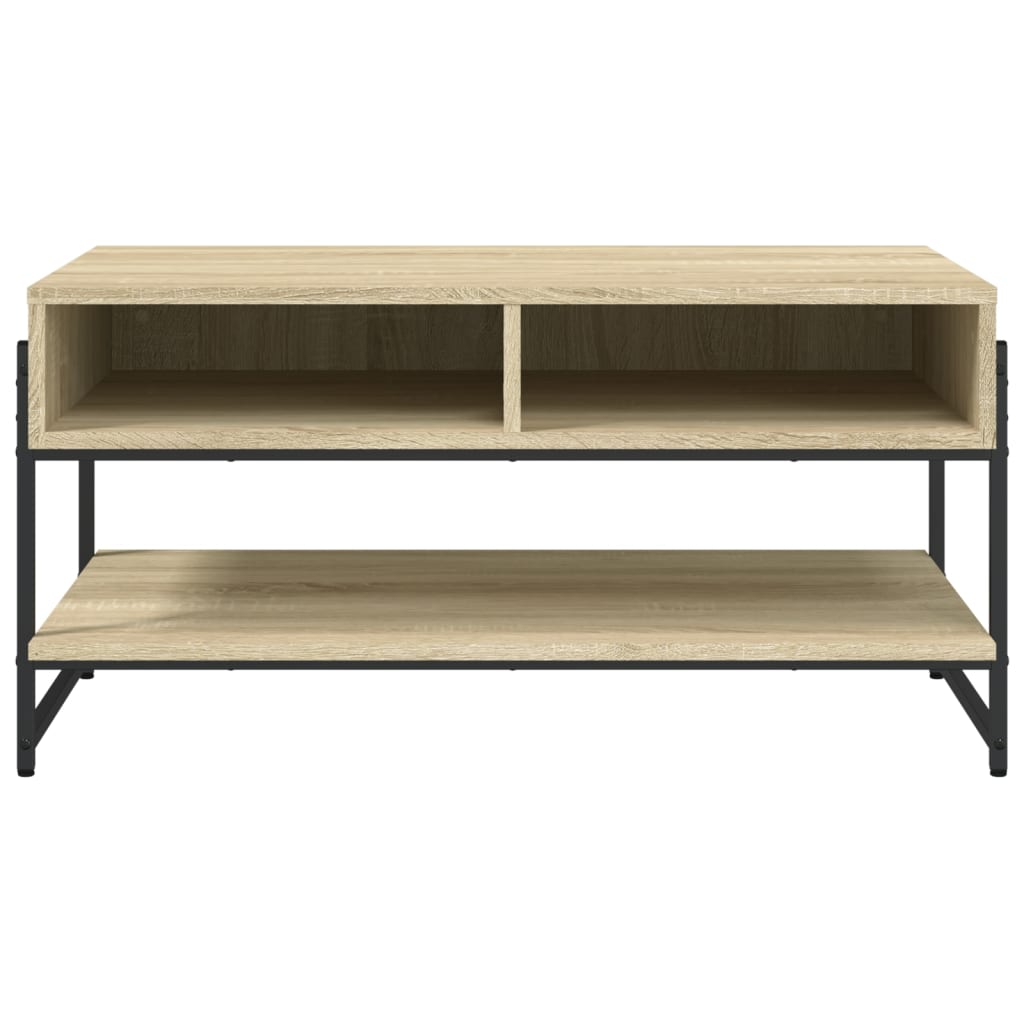 Table basse chêne sonoma 90x50x45 cm bois d'ingénierie - XIOS