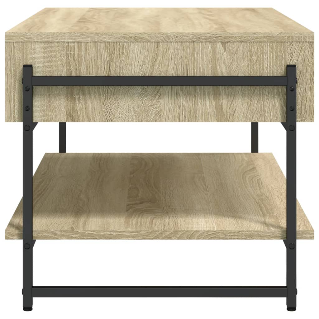 Table basse chêne sonoma 90x50x45 cm bois d'ingénierie - XIOS