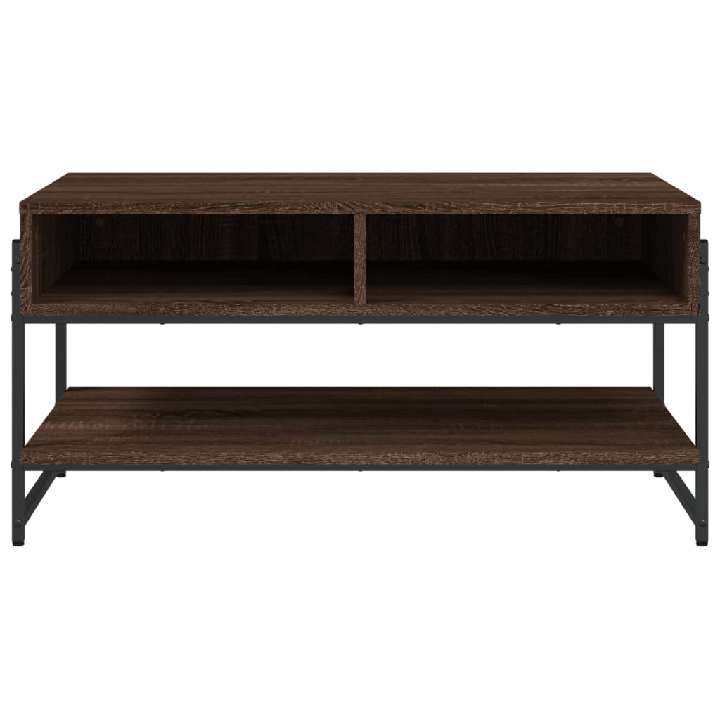 Table basse chêne marron 90x50x45 cm bois d'ingénierie - XIOS