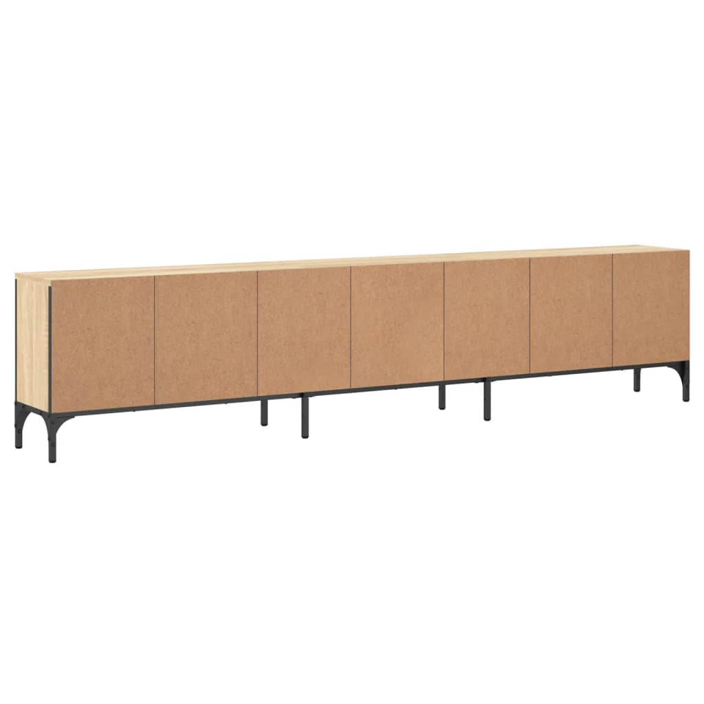 Meuble TV à tiroir chêne sonoma 200x25x44 cm bois d'ingénierie Meubles TV vidaXL   