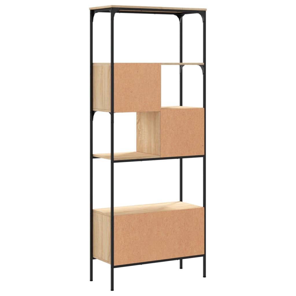 Bibliothèque 5 niveaux chêne sonoma 76x33x188,5 cm - XIOS