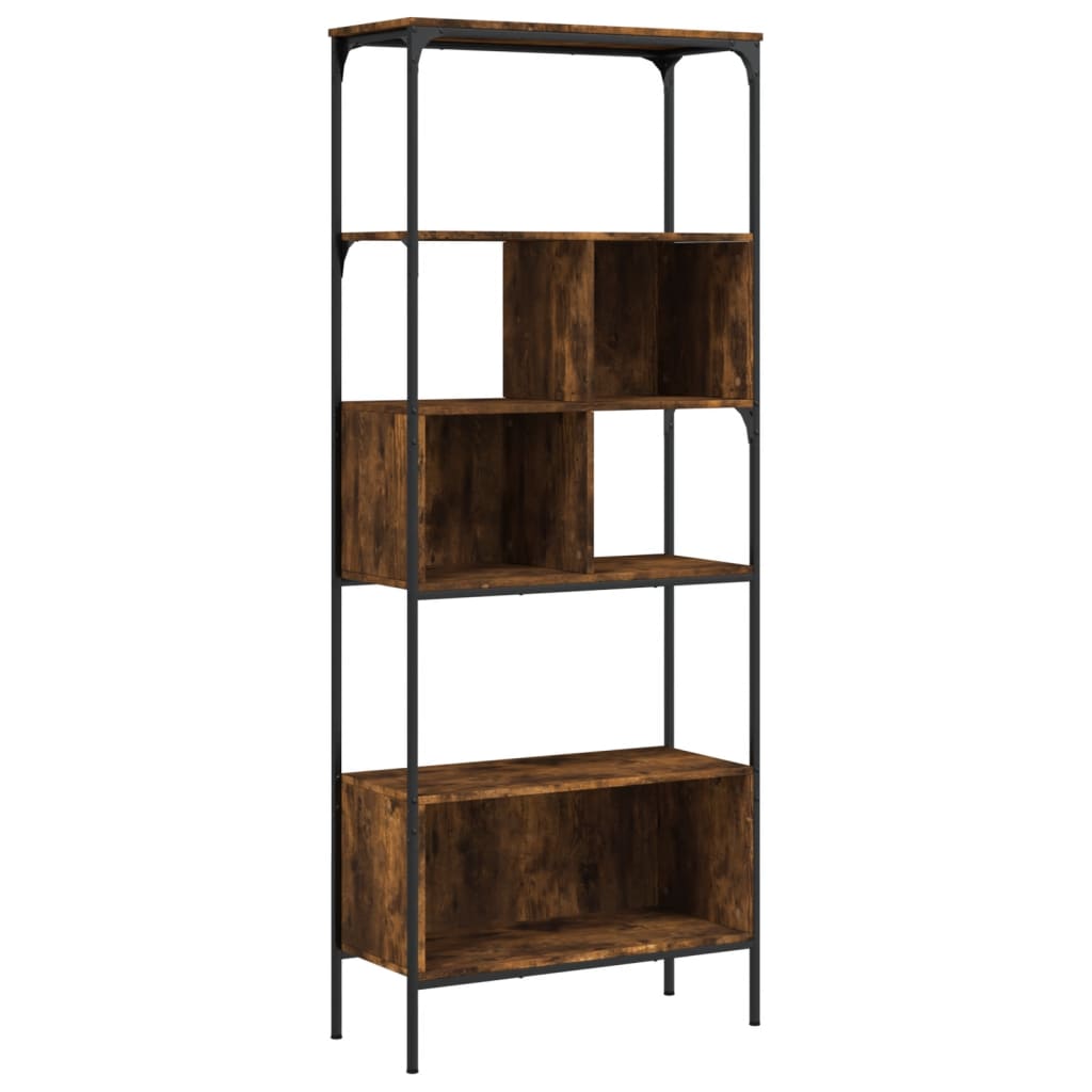 Bibliothèque 5 niveaux chêne fumé 76x33x188,5 cm - XIOS