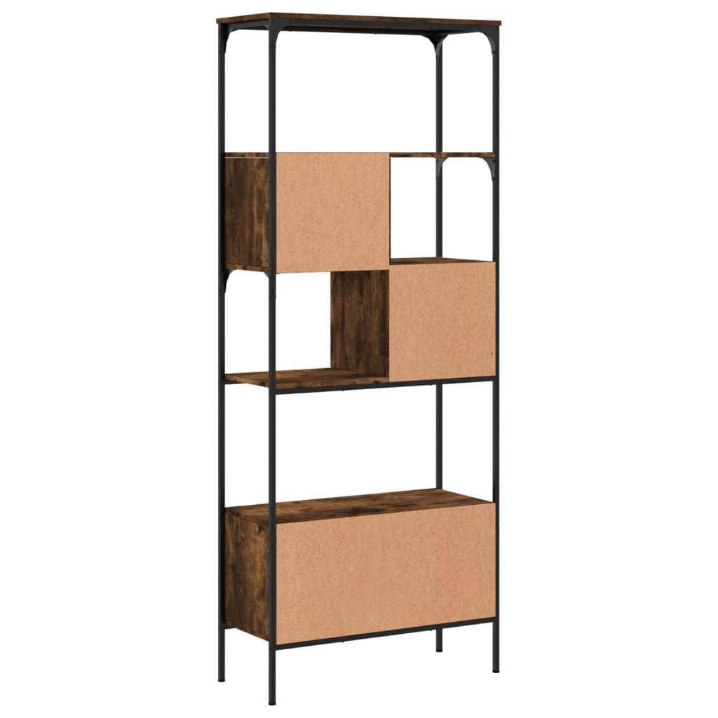 Bibliothèque 5 niveaux chêne fumé 76x33x188,5 cm - XIOS