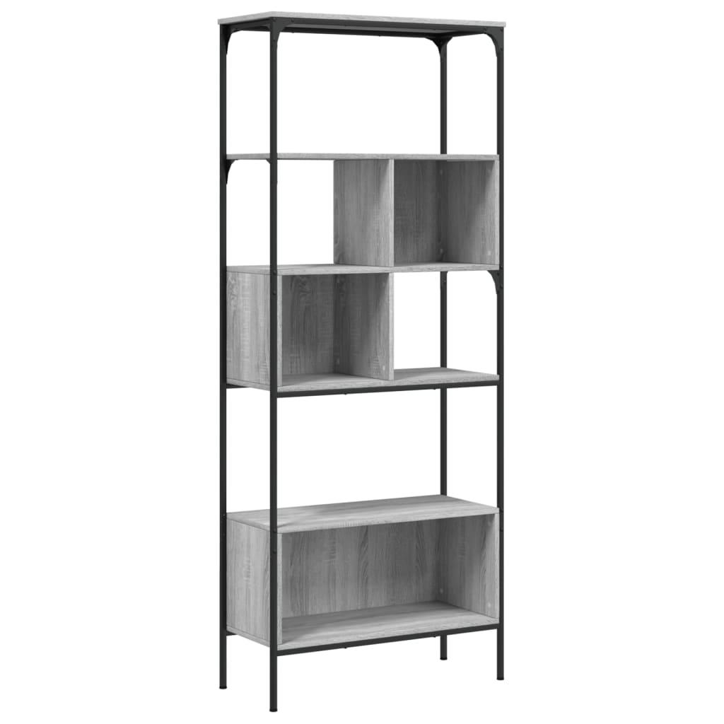 Bibliothèque 5 niveaux sonoma gris 76x33x188,5 cm - XIOS