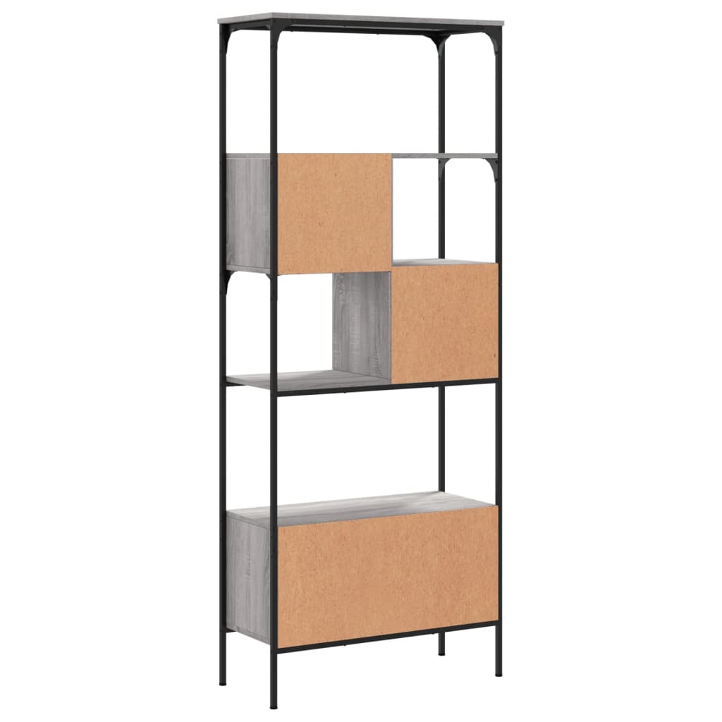 Bibliothèque 5 niveaux sonoma gris 76x33x188,5 cm - XIOS