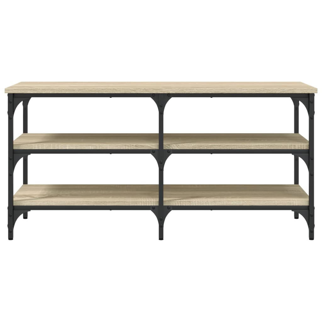 Banc à chaussures chêne sonoma 100x38,5x49 cm bois d'ingénierie - XIOS