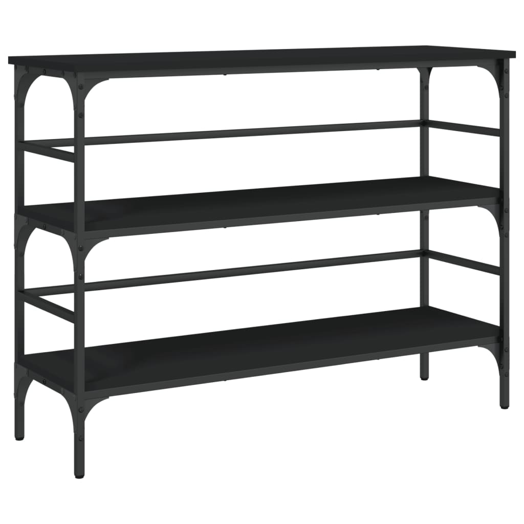 Table console noir 100x32x75 cm bois d'ingénierie - XIOS