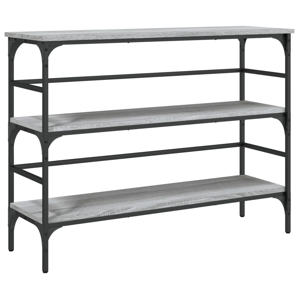 Table console sonoma gris 100x32x75 cm bois d'ingénierie - XIOS