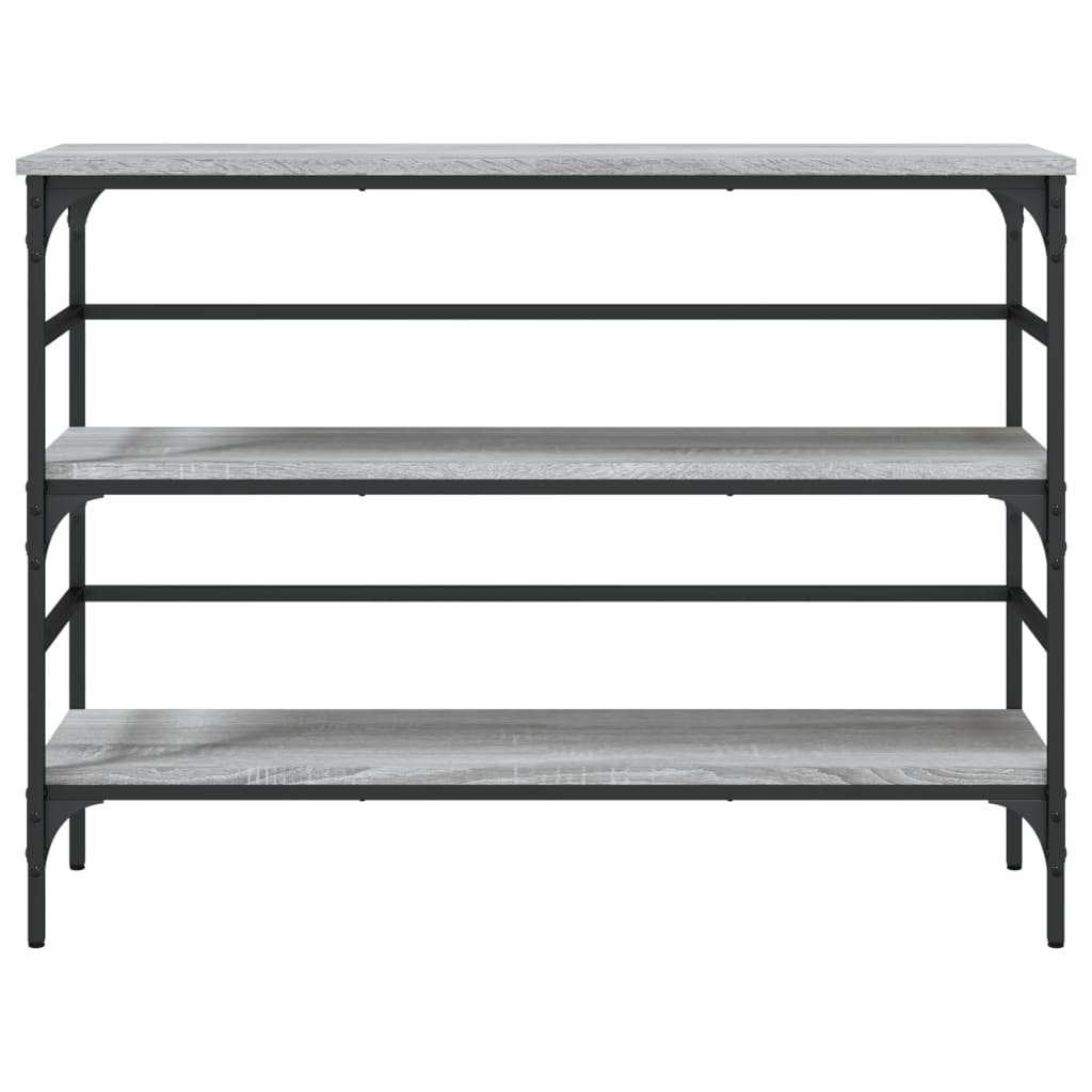 Table console sonoma gris 100x32x75 cm bois d'ingénierie - XIOS