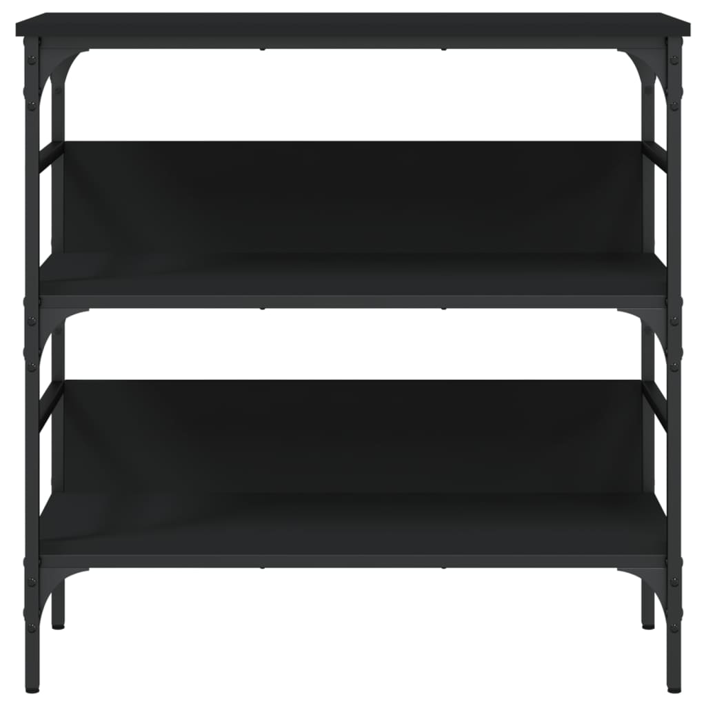 Table console noir 75x32x75 cm bois d'ingénierie - XIOS