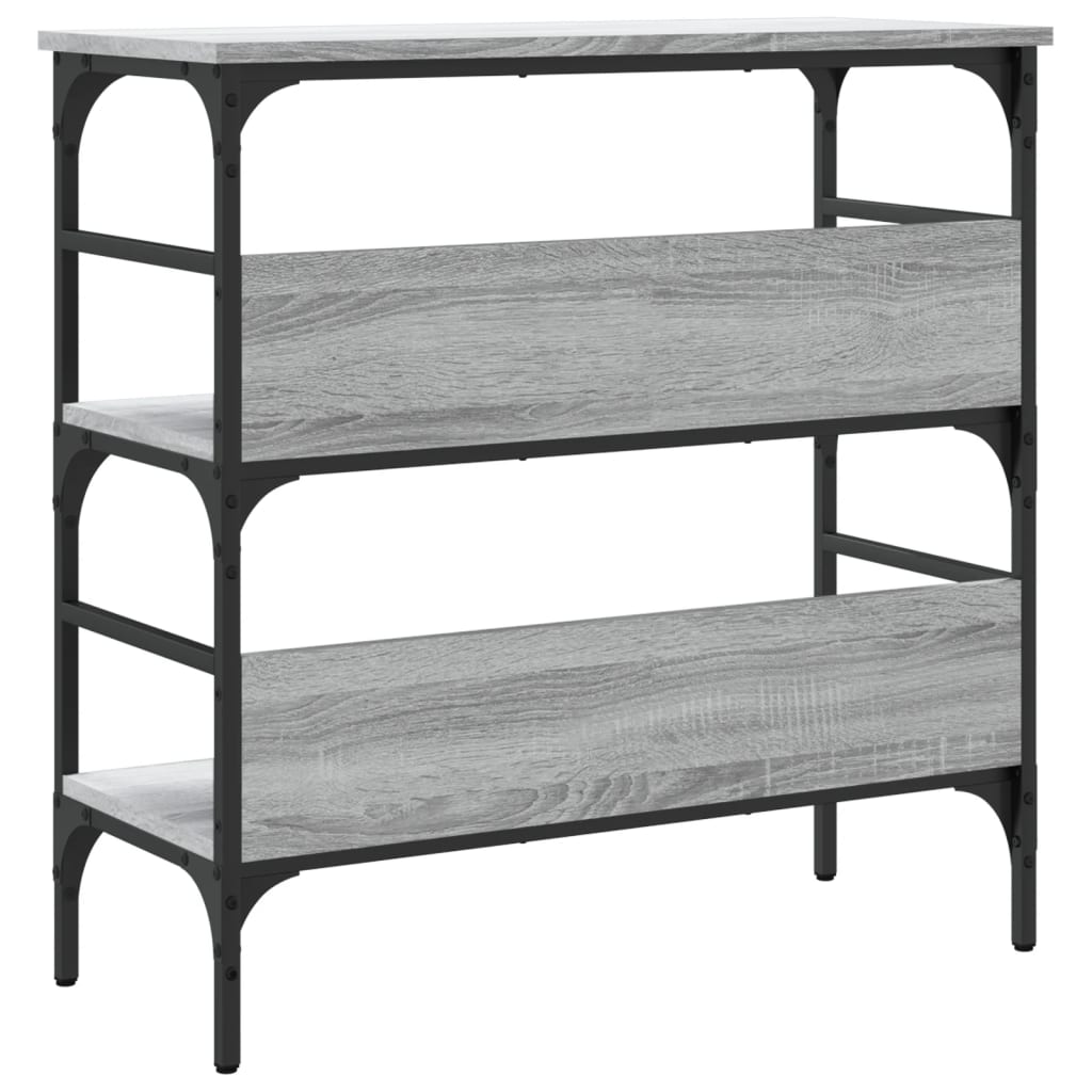 Table console sonoma gris 75x32x75 cm bois d'ingénierie - XIOS