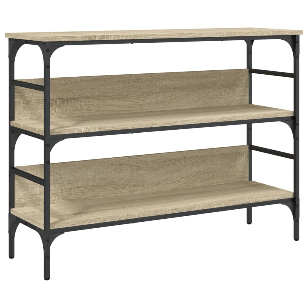 Table console chêne sonoma 100x32x75 cm bois d'ingénierie - XIOS