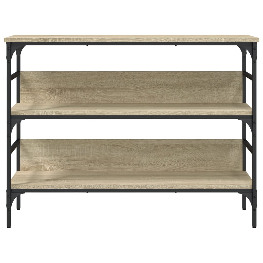 Table console chêne sonoma 100x32x75 cm bois d'ingénierie - XIOS