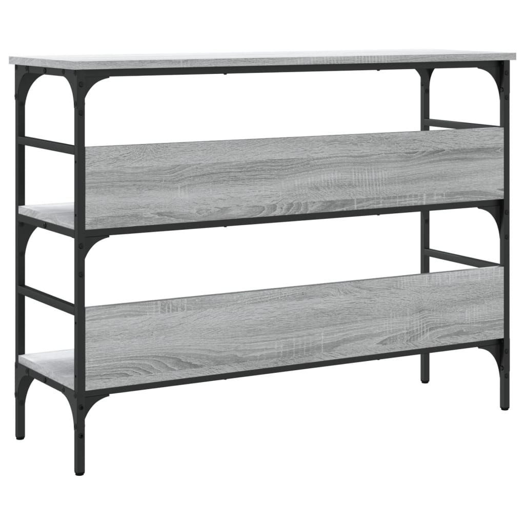 Table console sonoma gris 100x32x75 cm bois d'ingénierie - XIOS