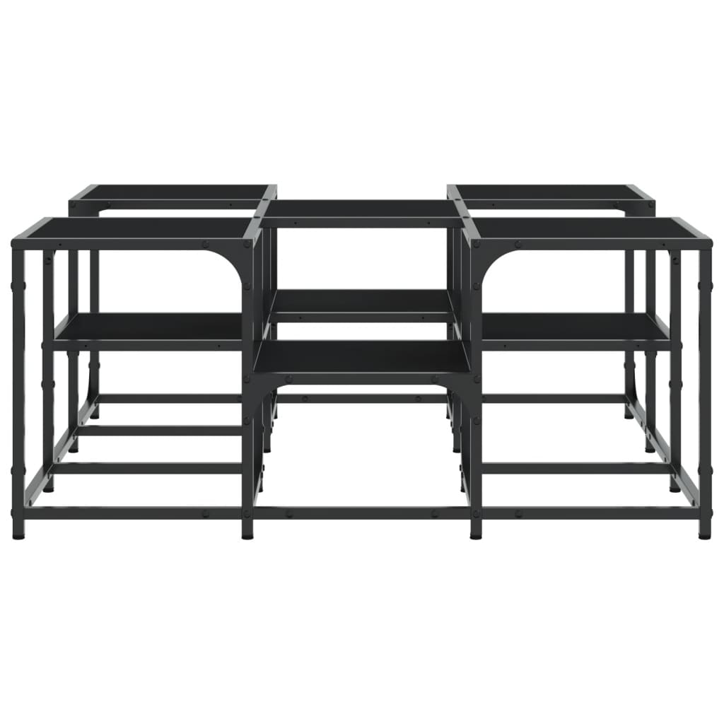 Table basse noir 91x91x40 cm bois d'ingénierie - XIOS