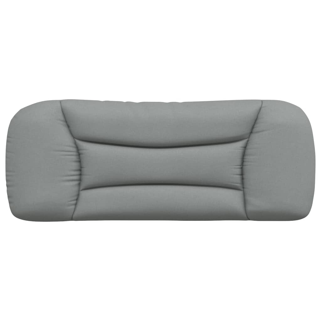 Coussin de tête de lit gris clair 100 cm tissu - XIOS