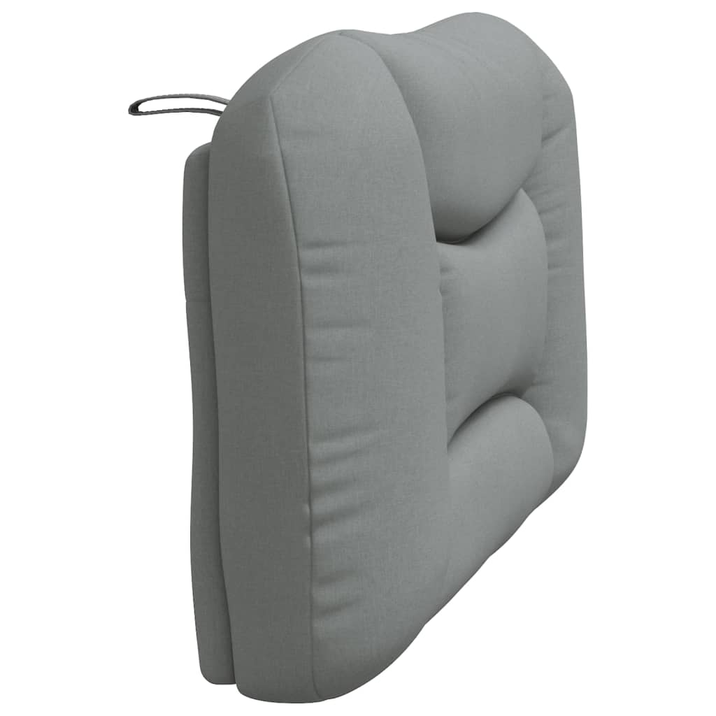 Coussin de tête de lit gris clair 100 cm tissu - XIOS