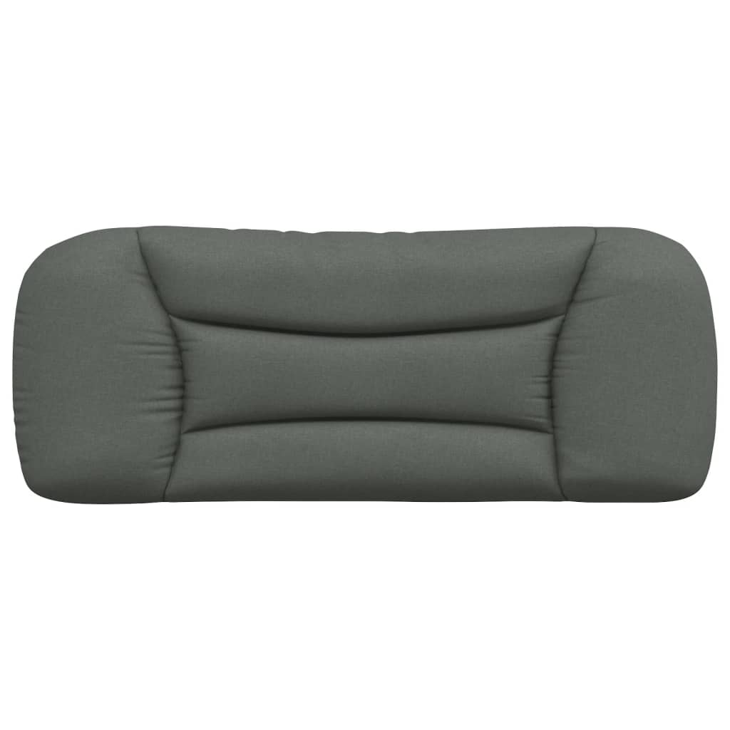 Coussin de tête de lit gris foncé 100 cm tissu - XIOS