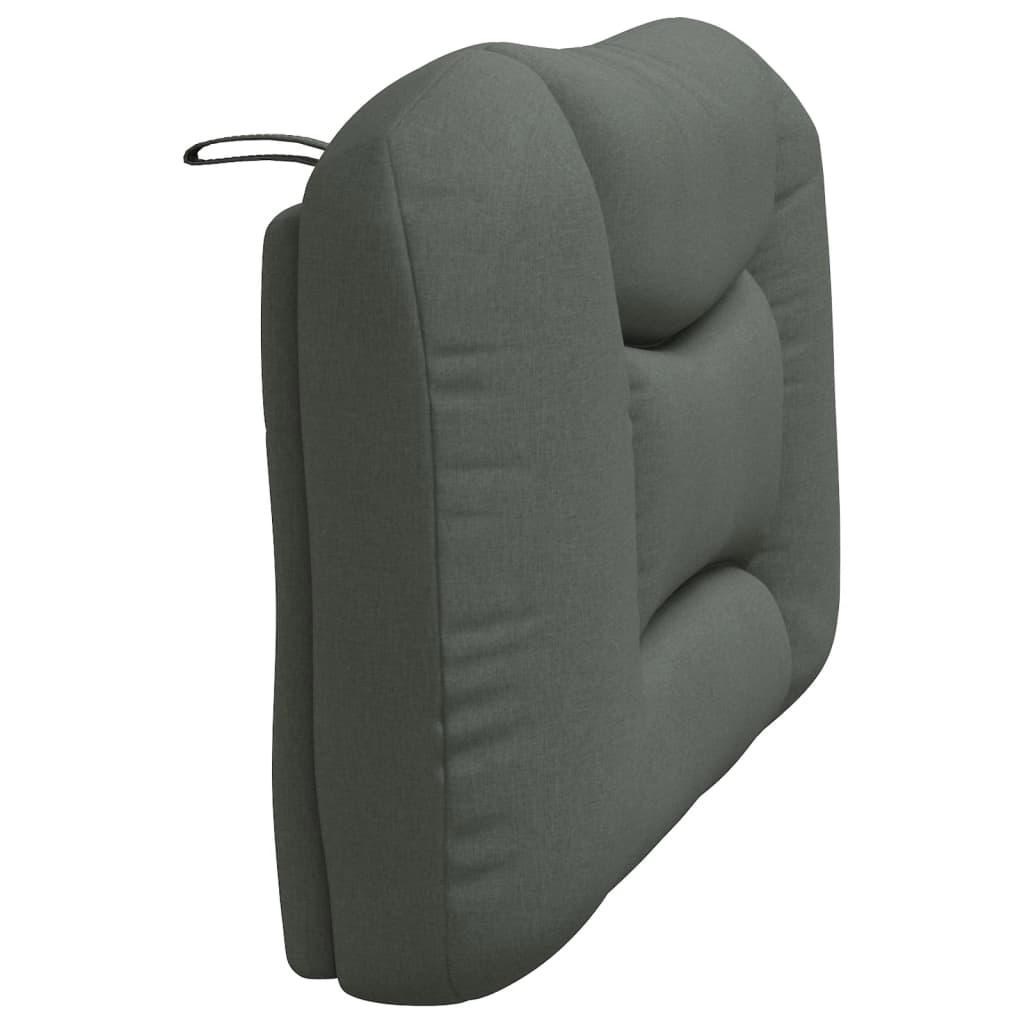 Coussin de tête de lit gris foncé 100 cm tissu - XIOS