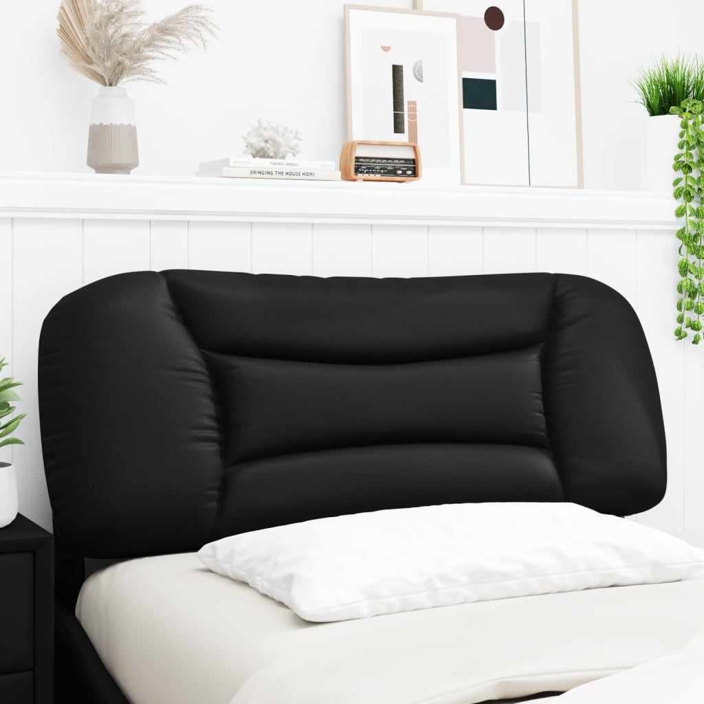 Coussin de tête de lit noir 100 cm similicuir - XIOS