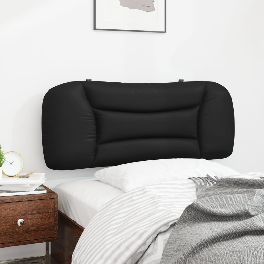Coussin de tête de lit noir 100 cm similicuir - XIOS