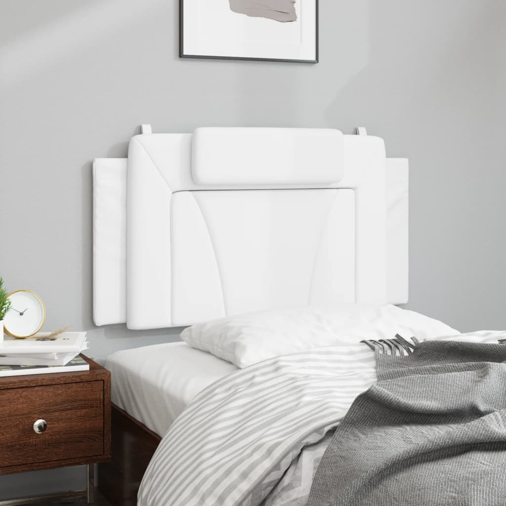Coussin de tête de lit blanc 100 cm similicuir - XIOS