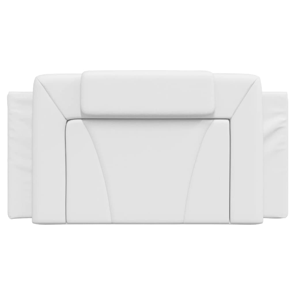 Coussin de tête de lit blanc 100 cm similicuir - XIOS