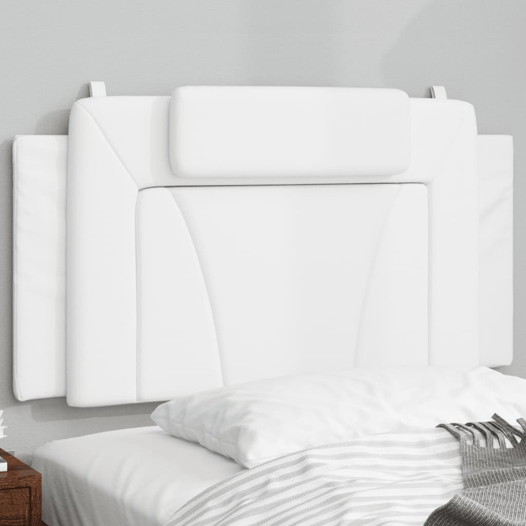 Coussin de tête de lit blanc 100 cm similicuir - XIOS