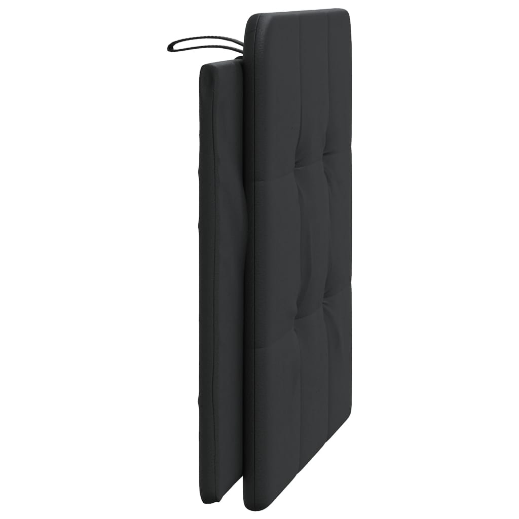 Coussin de tête de lit noir 100 cm similicuir - XIOS