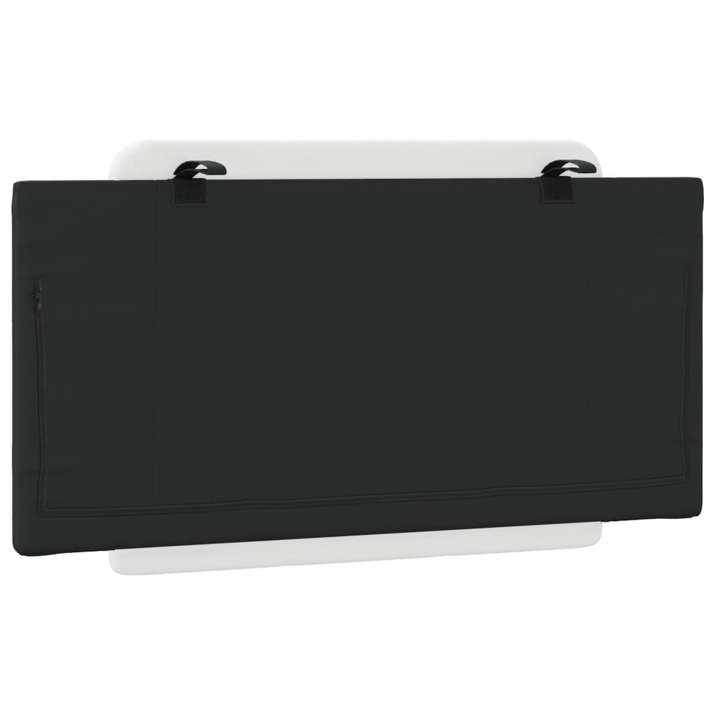 Coussin de tête de lit Zadar noir et blanc 100 cm similicuir - XIOS