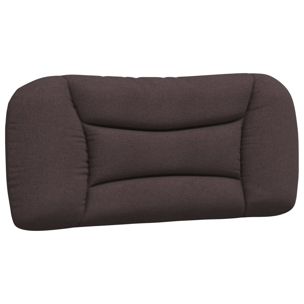 Cadre de lit sans matelas marron foncé 90x190 cm tissu - XIOS
